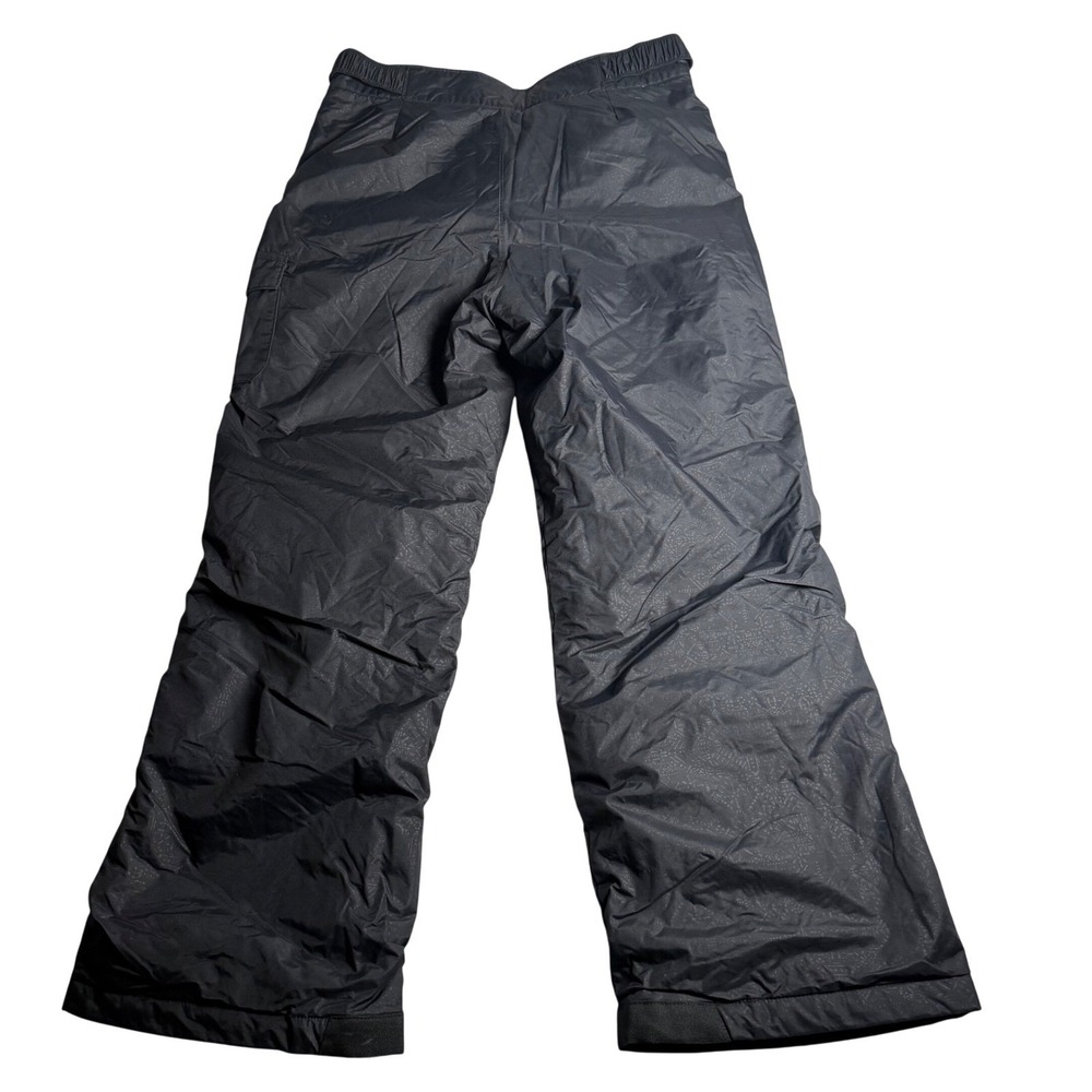 Columbia Kids L Ski Pants Black Insulated Snow Pants Outgrown System Inseam 25.5